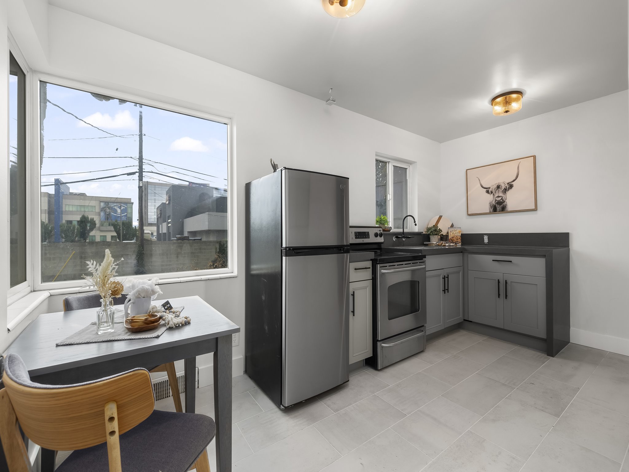 Custom kitchen interior inside a finished Utah ADU