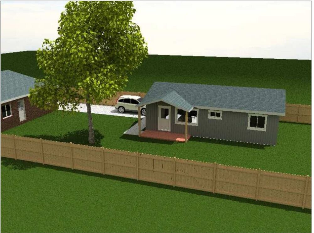 The Wasatch ADU - 2 bedroom 748 sq ft custom stickbuilt concept rendering