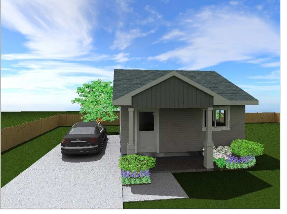 The Juniper ADU - 480 sq ft one-bedroom modular concept rendering